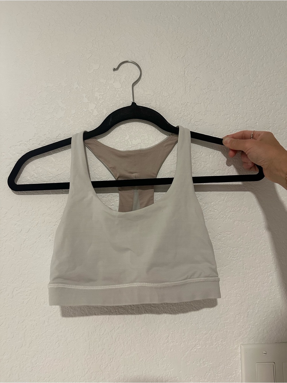 White Invigorate size 4 Lululemon Bra